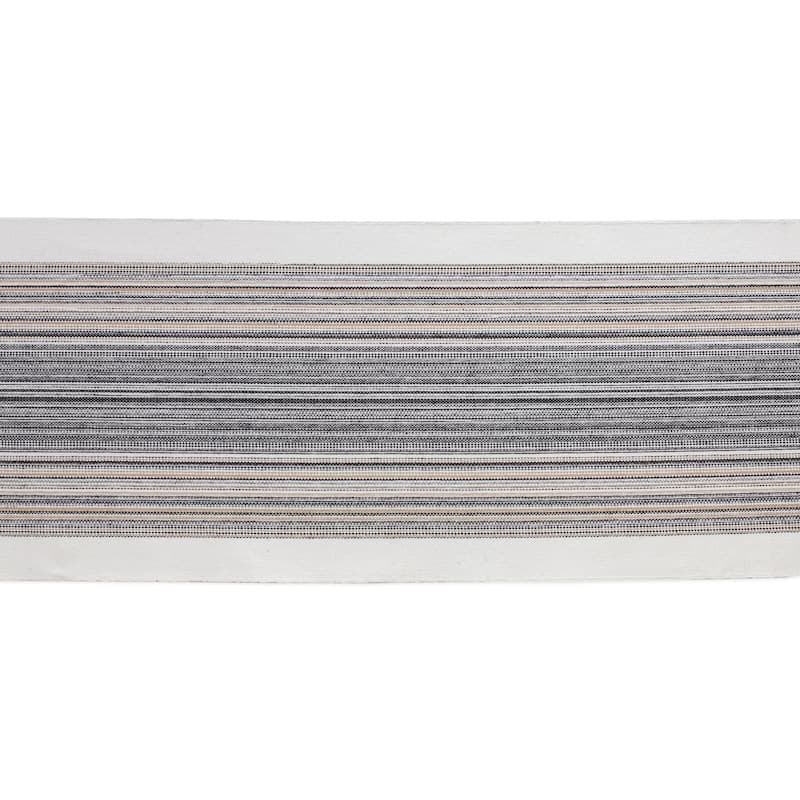 Porch & Den Meryl Stripe Pattern Fringed Table Runner