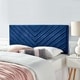 Alyson Chevron Tufted Performance Velvet Full / Queen Headboard - Thumbnail 2