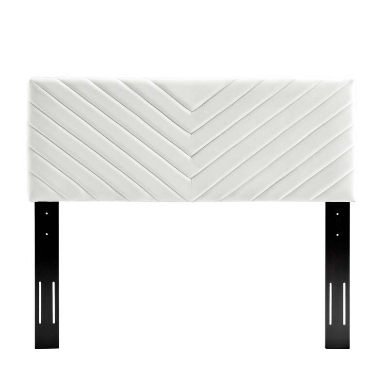 Silver Orchid Blane Tufted Velvet Full/Queen Headboard