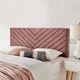 Alyson Chevron Tufted Performance Velvet Full / Queen Headboard - Thumbnail 1