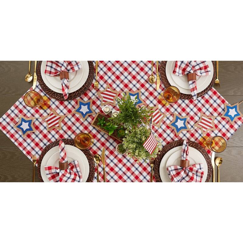 DII American Plaid Kitchen Textiles, 70" Round, American Plaid, 1 Piece