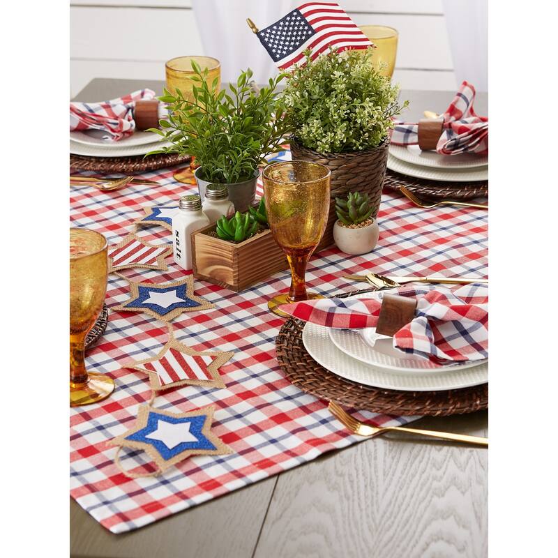 DII American Plaid Kitchen Textiles, 70" Round, American Plaid, 1 Piece