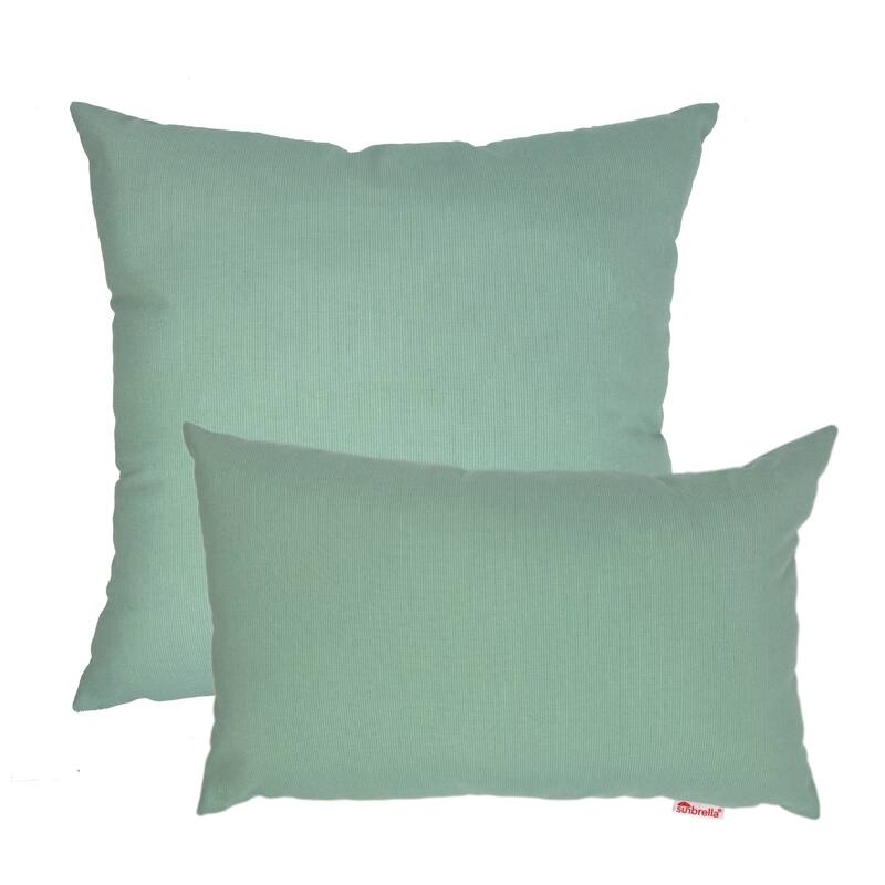 Austin Horn Classics Sunbrella® Spectrum Mist Combo Outdoor Pillow 2-pack - Mist