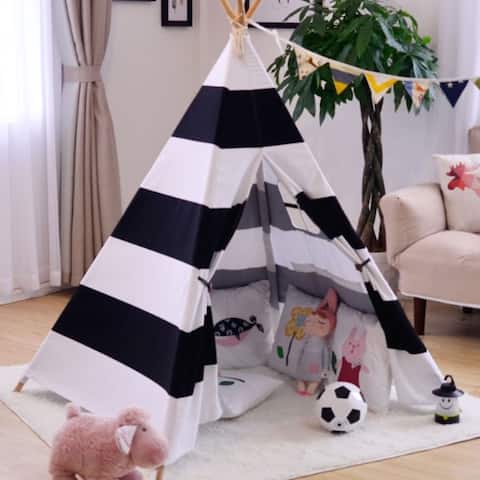 Teepee Tent for Children with Carry Case Indoor & Outdoor Playing - 1pc