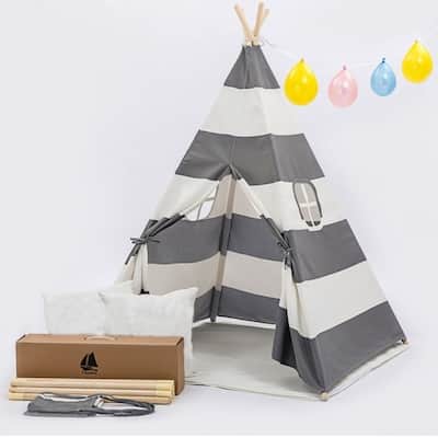 Teepee Tent for Children with Carry Case Indoor & Outdoor Playing - 1pc