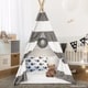 preview thumbnail 2 of 1, Teepee Tent for Children with Carry Case Indoor & Outdoor Playing - 1pc