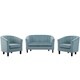 preview thumbnail 20 of 40, Prospect Channel Tufted 3 Piece Performance Velvet Set