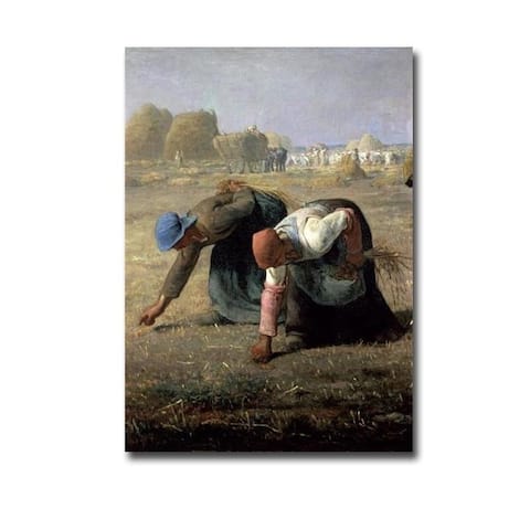 The Gleaners (Detail) by Francois Millet Gallery Wrapped Canvas Giclee Art (30 in x 21 in)