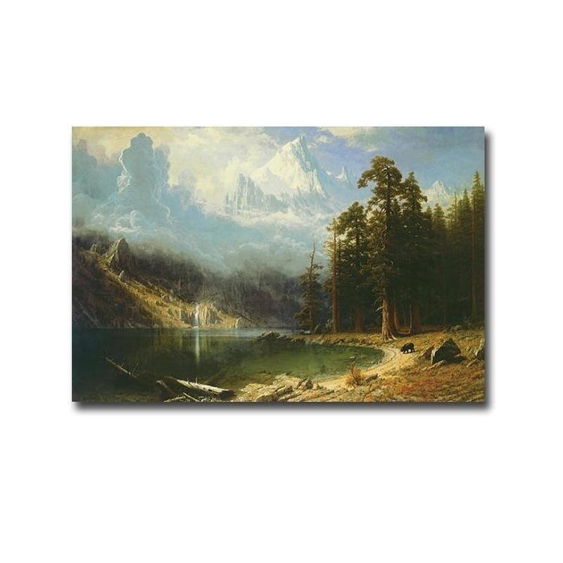 Mount Corcoran by Albert Bierstadt Gallery Wrapped Canvas Giclee Art (24 in x 36 in)