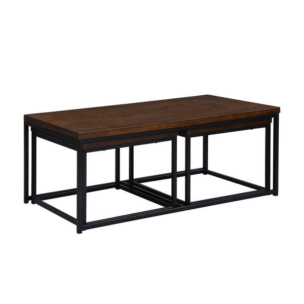 Carbon Loft Demchak Black 3 Piece Coffee Table And Side Table Set Overstock 30542987