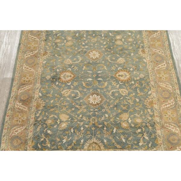 Shop Floral Blue Agra Area Rug Handmade Oriental Home Decor Carpet