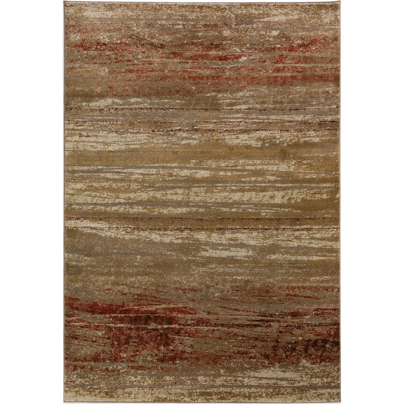 Addison Atlas Bohemian Crosshatch Blue Area Rug - 7'10"X10'7" - Brown - Rectangle