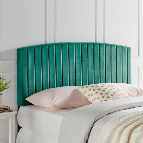 Silver Orchid La Marr Velvet King / California King Headboard