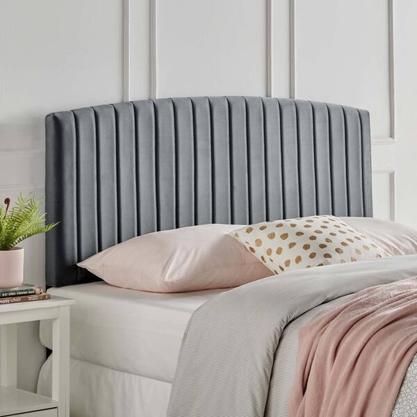 slide 2 of 42, Silver Orchid La Marr Velvet King / California King Headboard