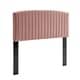 preview thumbnail 15 of 40, Silver Orchid La Marr Velvet King / California King Headboard