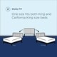 preview thumbnail 13 of 40, Silver Orchid La Marr Velvet King / California King Headboard