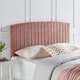 preview thumbnail 2 of 40, Silver Orchid La Marr Velvet King / California King Headboard Dusty Rose