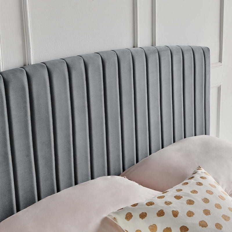 Silver Orchid La Marr Velvet Full / Queen Headboard