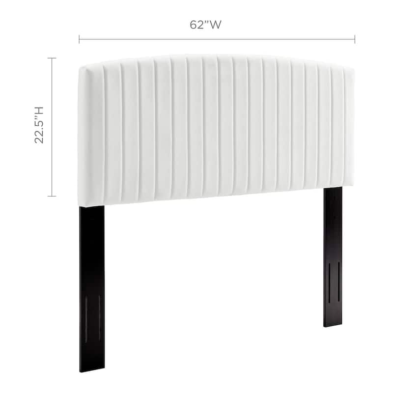 Silver Orchid La Marr Velvet Full / Queen Headboard