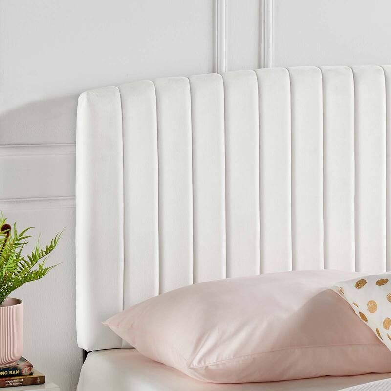 Silver Orchid La Marr Velvet Full / Queen Headboard