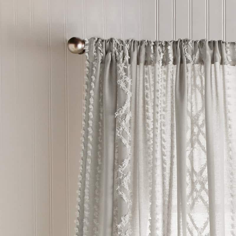 Porch & Den Narup Geometric Back Tab Curtain Panel