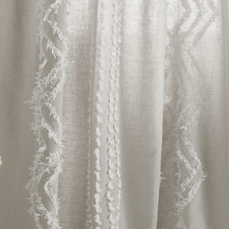 Porch & Den Narup Geometric Back Tab Curtain Panel