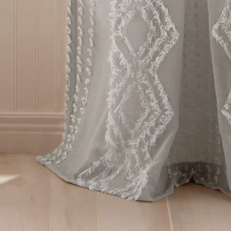 Porch & Den Narup Geometric Back Tab Curtain Panel