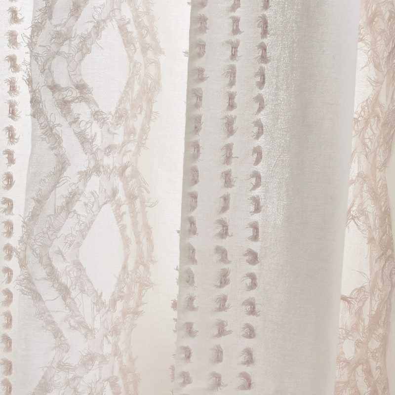 Porch & Den Narup Geometric Back Tab Curtain Panel