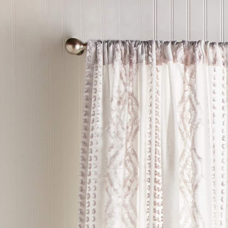 Porch & Den Narup Geometric Back Tab Curtain Panel