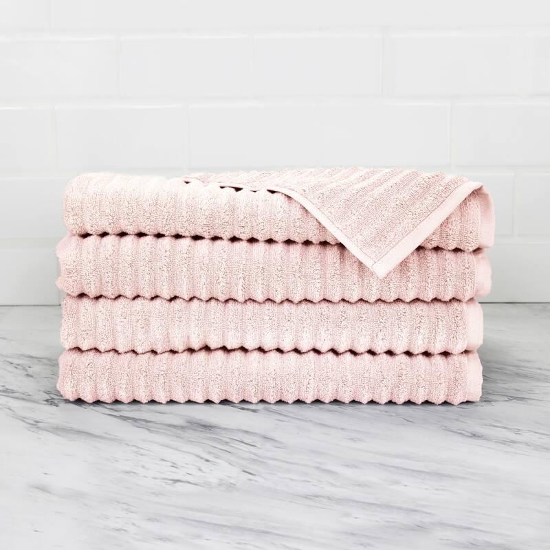 Zero Twist Cotton Turkish Towel Collection (4pcs Wash Towel Set)