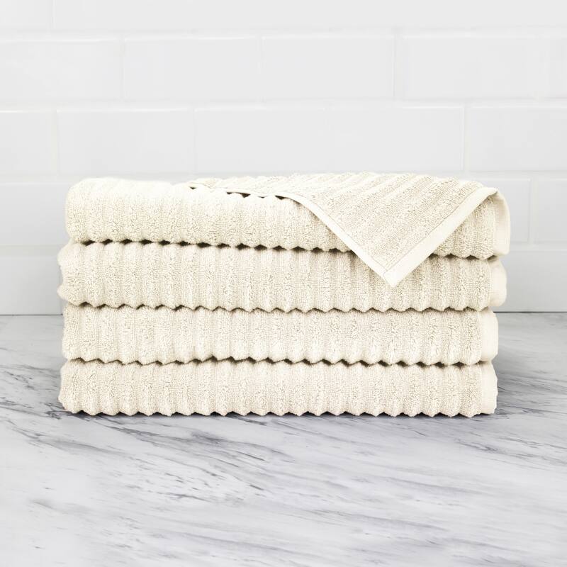 Zero Twist Cotton Turkish Towel Collection (4pcs Hand Towel Set)