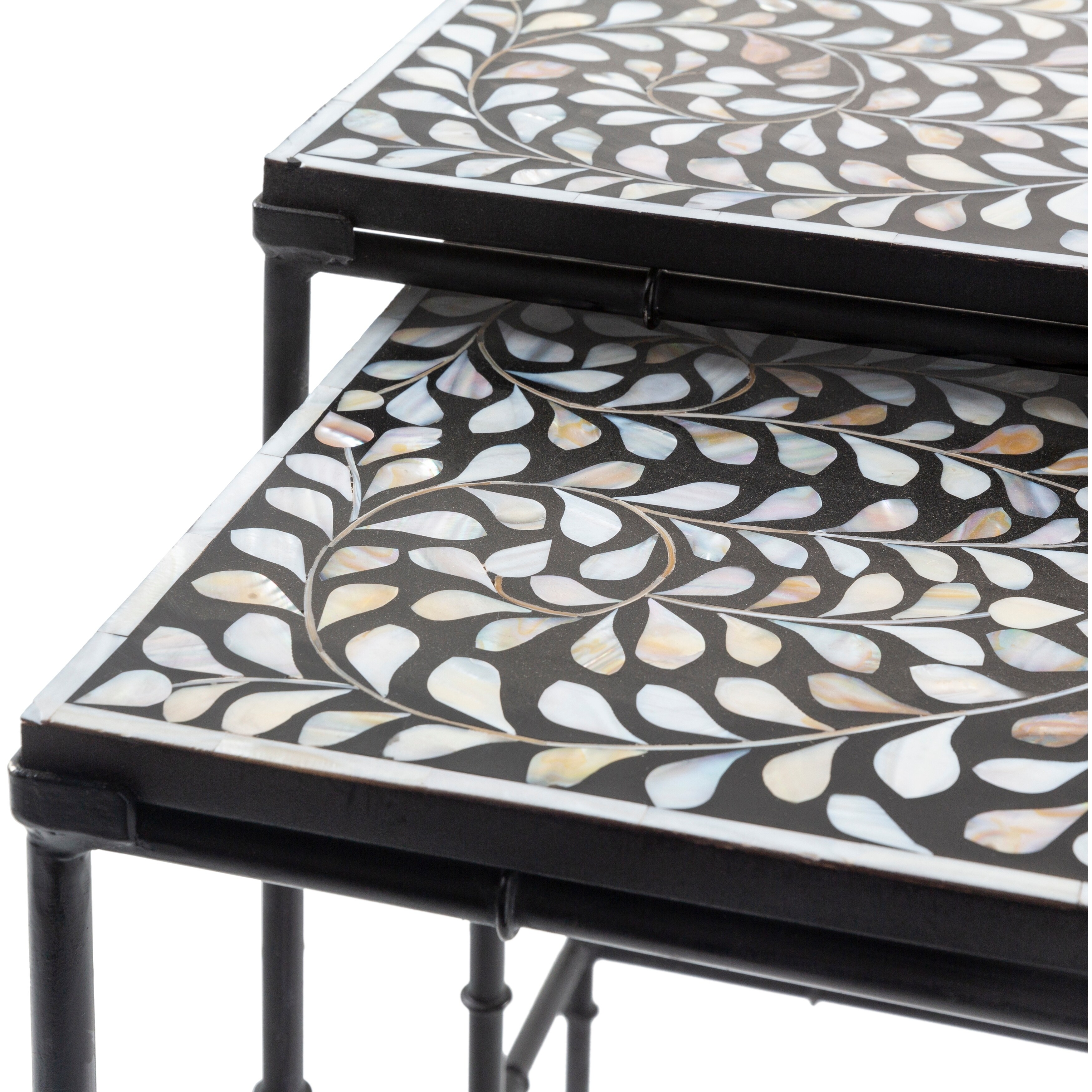 mother of pearl nesting tables