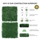 preview thumbnail 4 of 6, 20 x 20" 12 Piece Artificial Plant Hedge Mat Screen