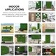 preview thumbnail 8 of 6, 20 x 20" 12 Piece Artificial Plant Hedge Mat Screen