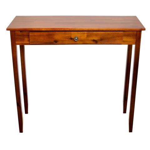 Solid Acacia Console Table with Drawer