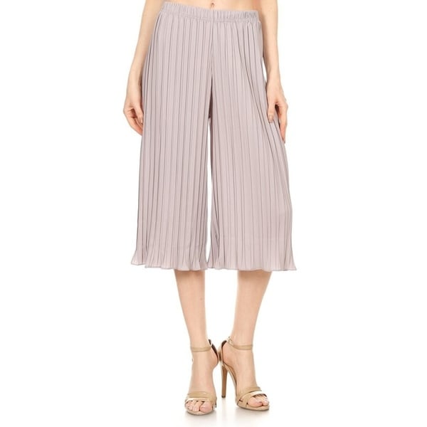Women's Striped Cropped Palazzo Casual Pants. Opens flyout.
