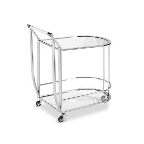 Silver Orchid De Liguoro Bar Cart
