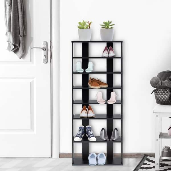 Shop Black Friday Deals On 7 Tier Shoe Rack Storage Chest Organizer Free Standing Shelves Overstock 30551613