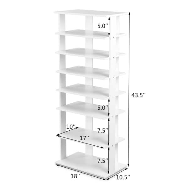 Shop Black Friday Deals On 7 Tier Shoe Rack Storage Chest Organizer Free Standing Shelves Overstock 30551613