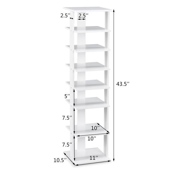 Shop Black Friday Deals On 7 Tier Compact Shoe Rack Free Standing Storage Organizer Shelves Overstock 30551781