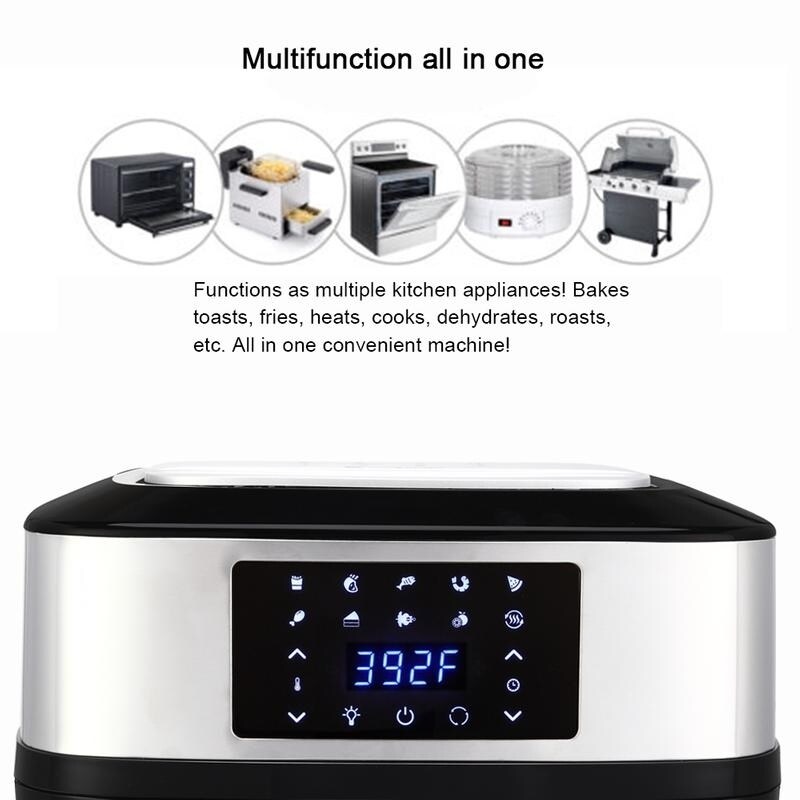 Details about / XL Large Air Fryer Oven 26QT Capacity 1800W Electric Hot Oven Oil-less Cooker