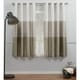 preview thumbnail 35 of 38, Porch & Den Birdsview Striped Faux Silk Grommet Top Curtain Panel Pair 54x63 - Taupe