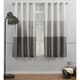 preview thumbnail 23 of 38, Porch & Den Birdsview Striped Faux Silk Grommet Top Curtain Panel Pair 54x63 - Black Pearl