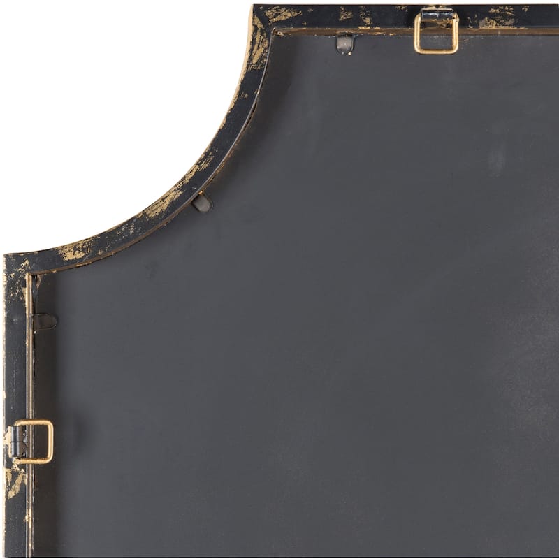 Valnwy Gilded Scalloped Edge Leaning Mirror - 40" x 75"