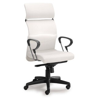 Miami White Leatherette Office Chair - Free Shipping Today - Overstock.com - 11194890