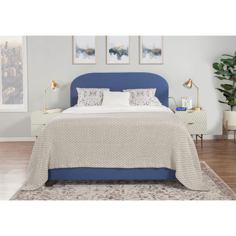 Copper Grove Chambeshi Rounded Modern Bed