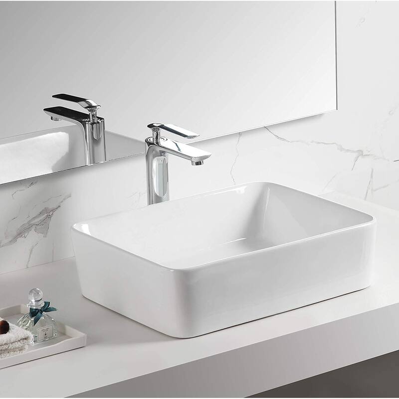 Dyconn Faucet Above Counter Bathroom Ceramic Vessel Sink