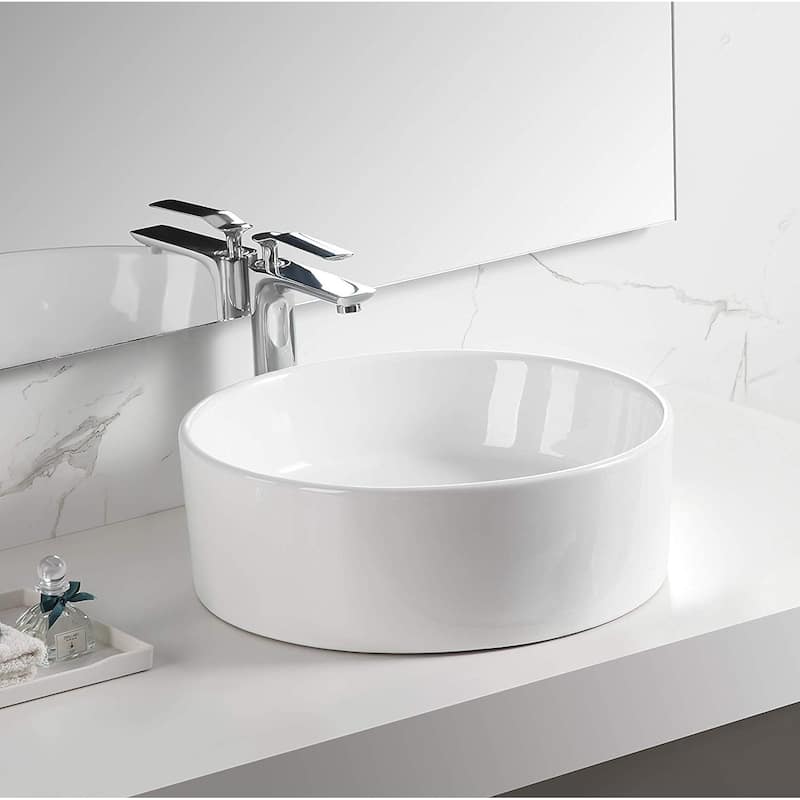 Dyconn Faucet Above Counter Bathroom Ceramic Vessel Sink