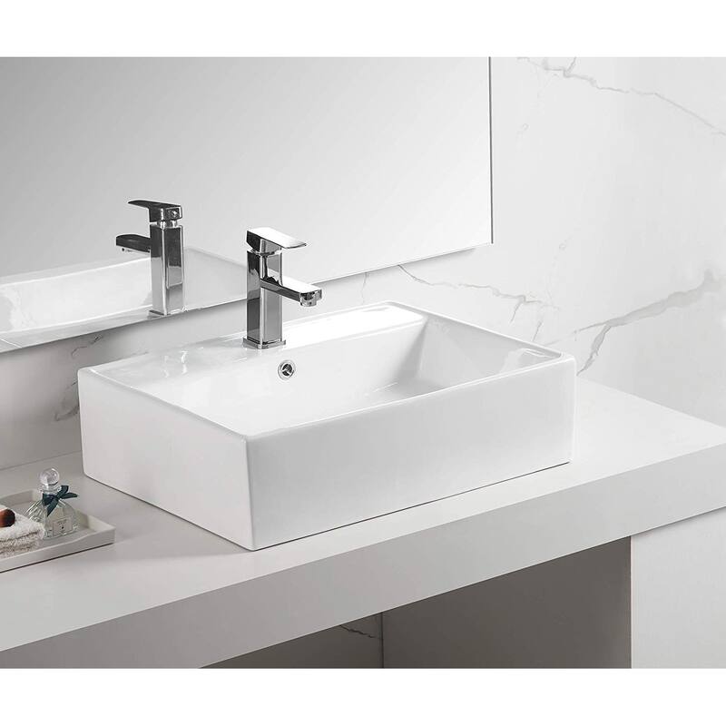 Dyconn Faucet Above Counter Bathroom Ceramic Vessel Sink
