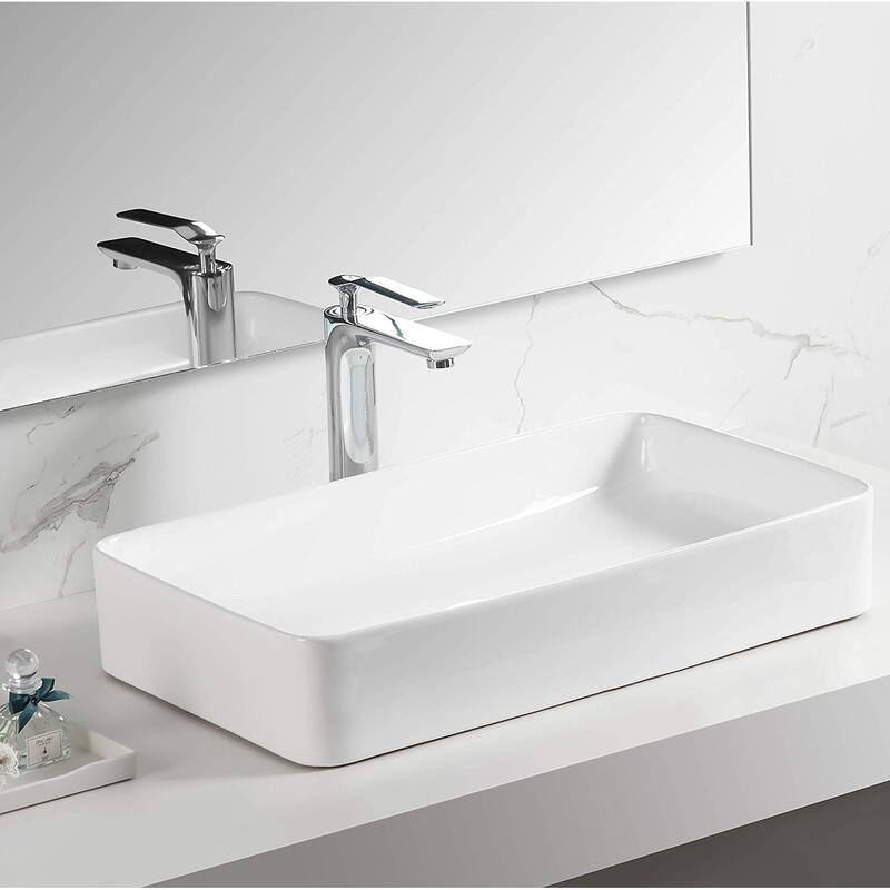 Dyconn Faucet Above Counter Bathroom Ceramic Vessel Sink